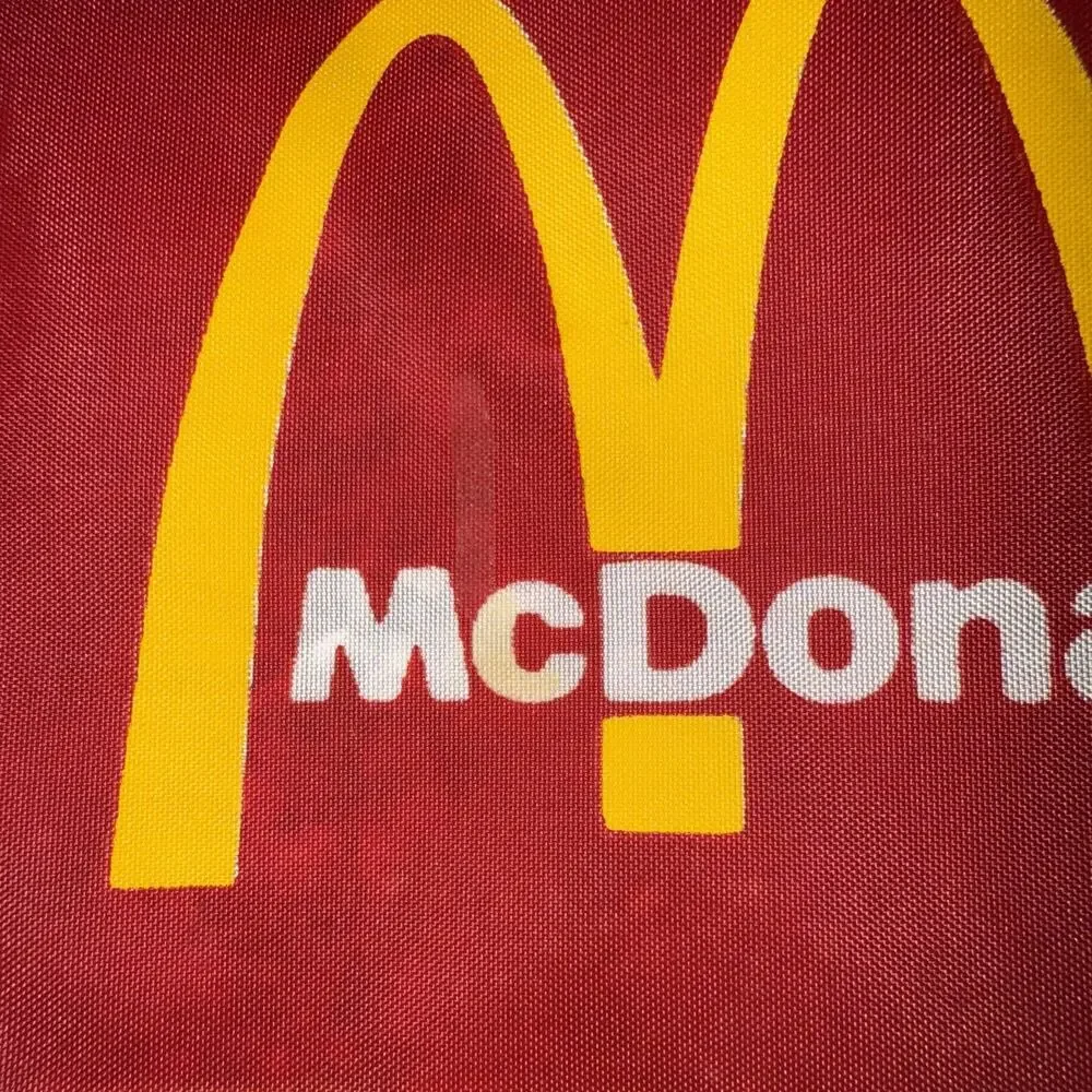 Vintage 1980 LA Los Angeles Olympic Committee McDonald's Olympic Flag Banner